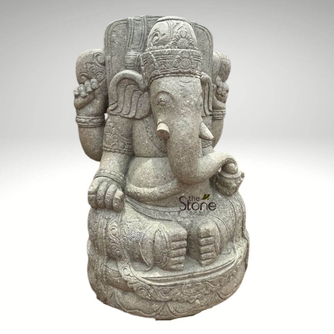 Stone Balinese Ganesh Statue 4ft