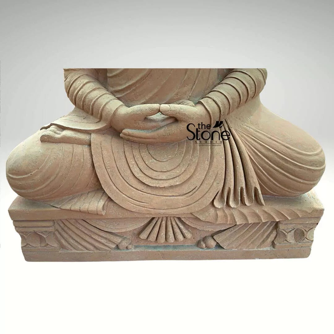 5 Feet Sandstone Buddha Statue