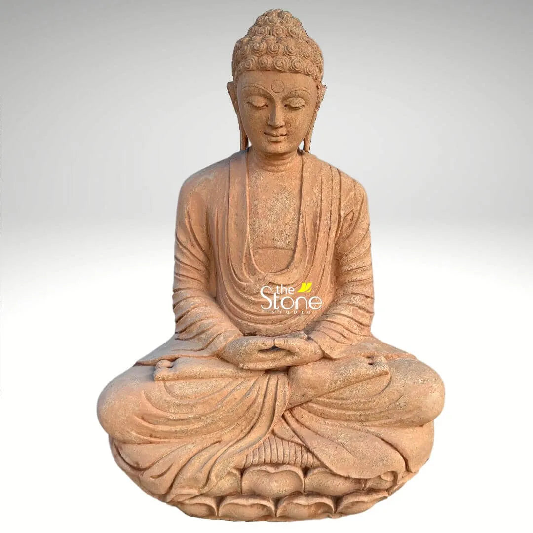 3 Feet Stone Buddha Statue