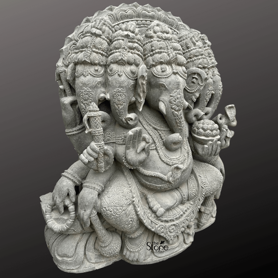 Five-headed Ganesha Statue 32″