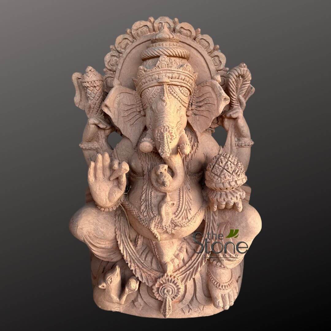Stone Ganesha Sculpture 2.5ft