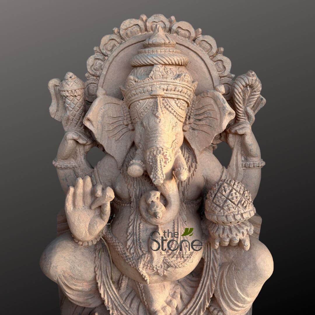 Stone Ganesha Sculpture 2.5ft