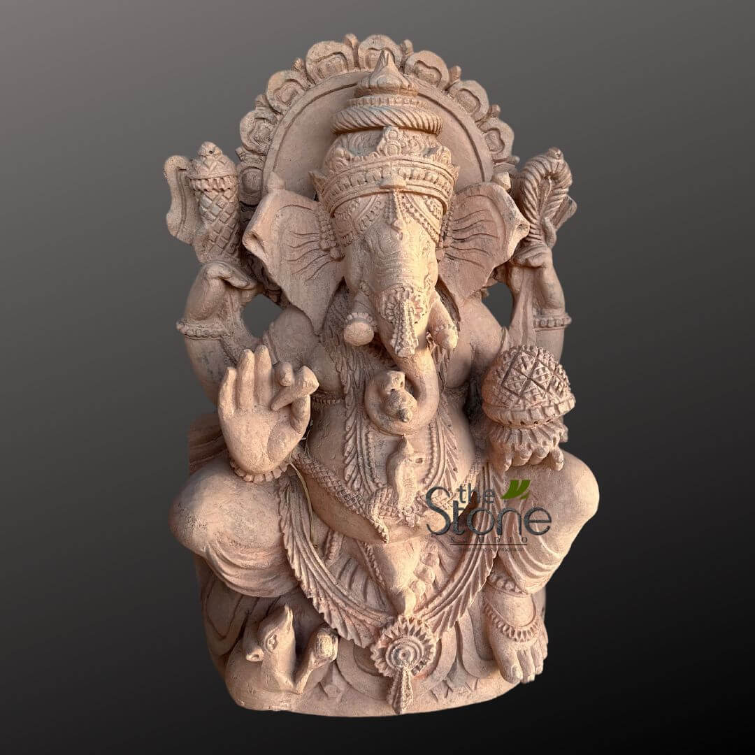 Stone Ganesha Sculpture 2.5ft
