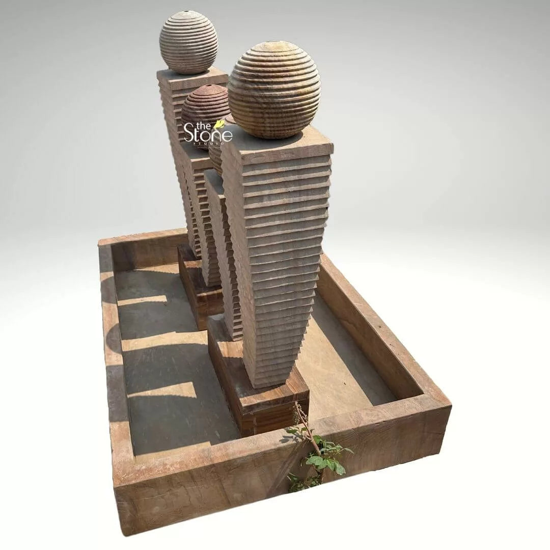 Four Pillar Garden Fountain 4ft