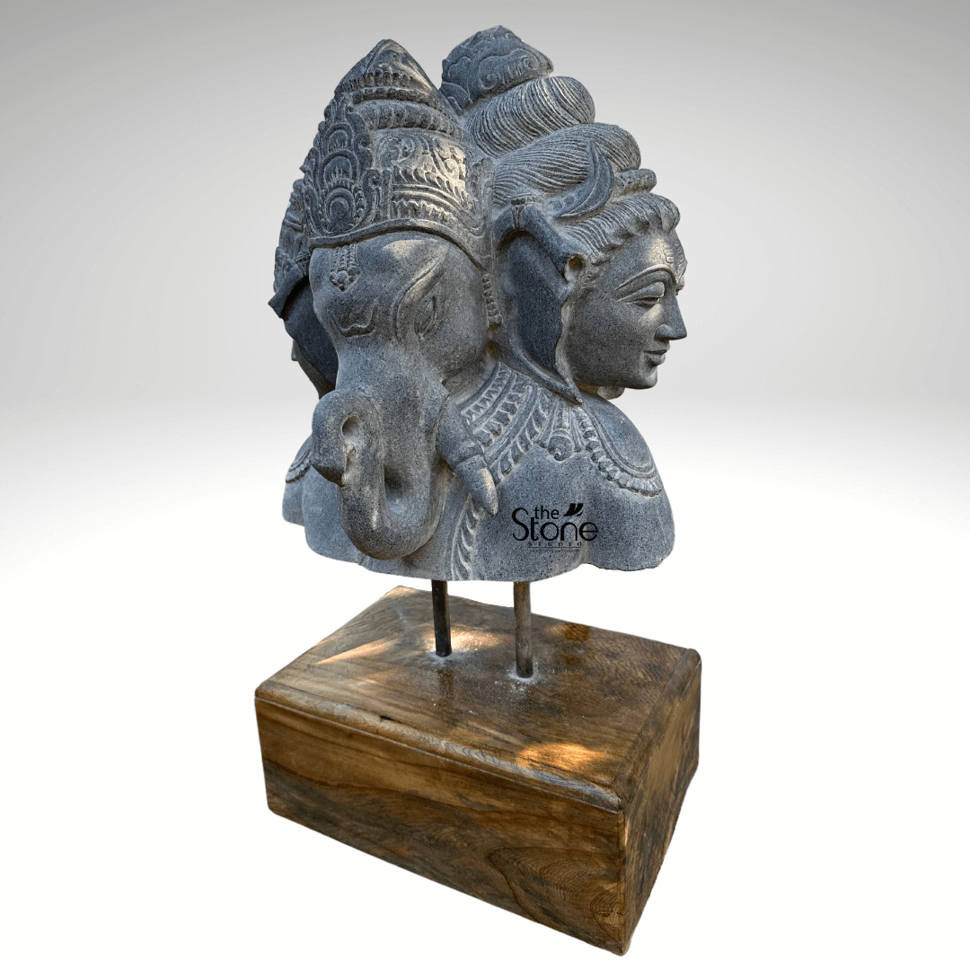 Shiv Parvati Ganesh Murti 30″