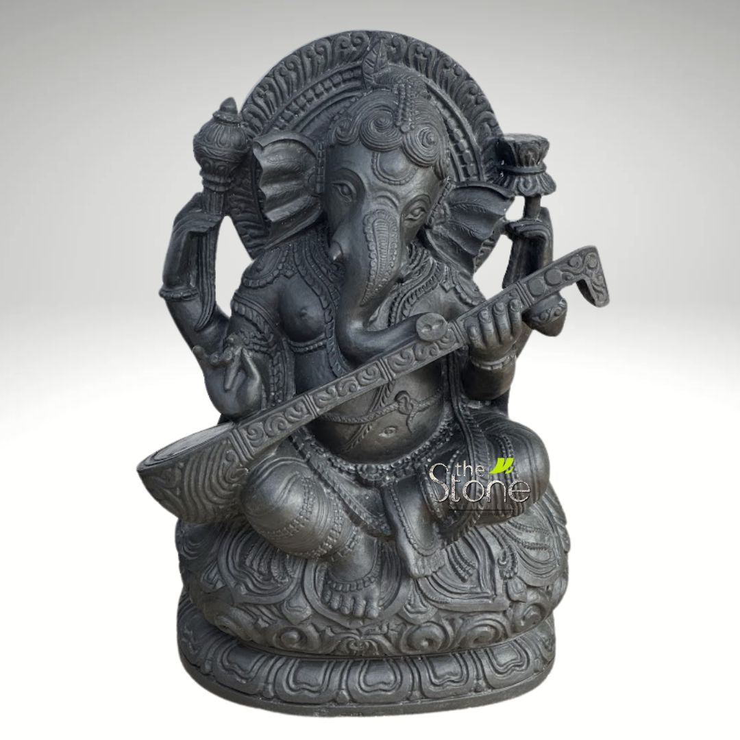 Veena Ganesha Statue 2ft