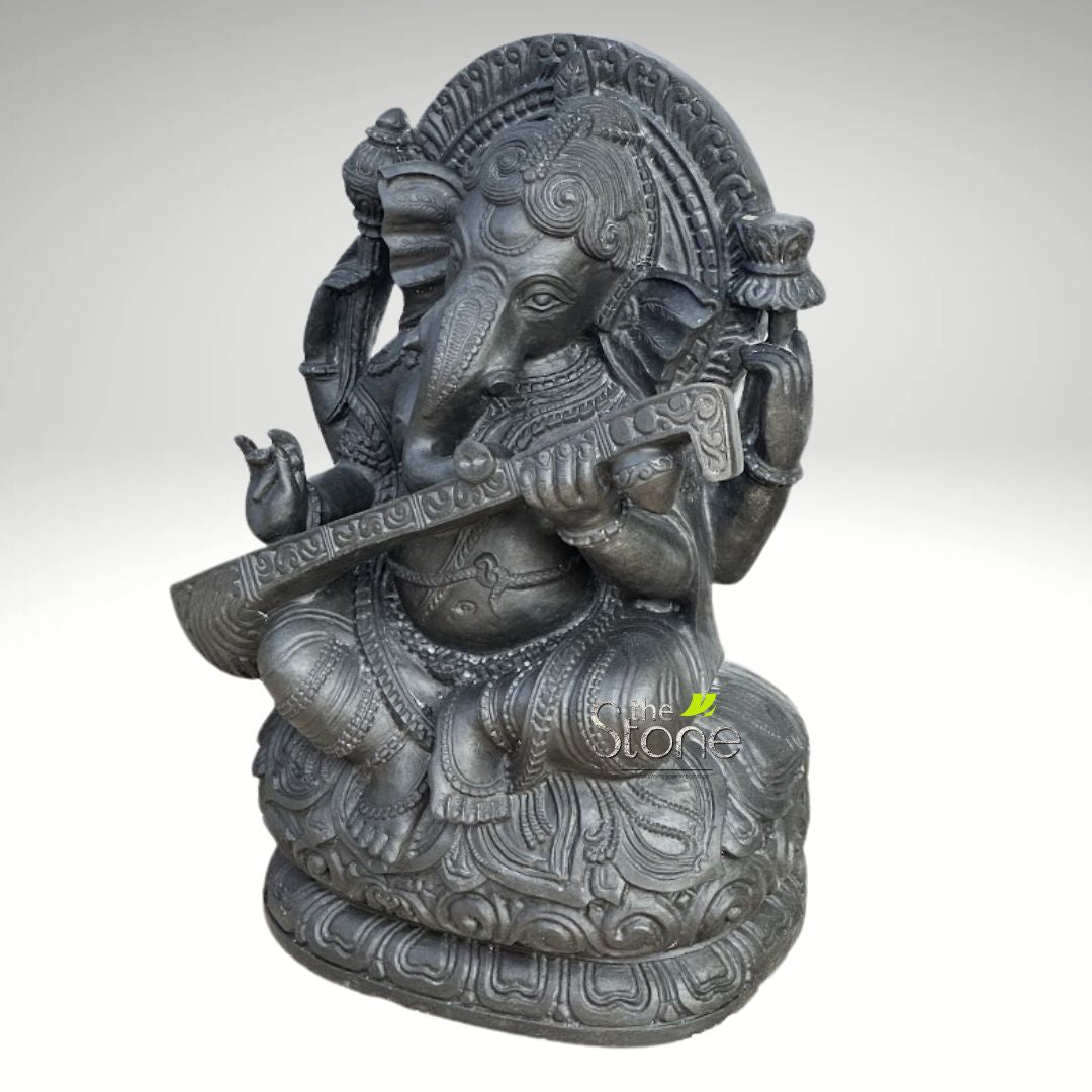 Veena Ganesha Statue 2ft