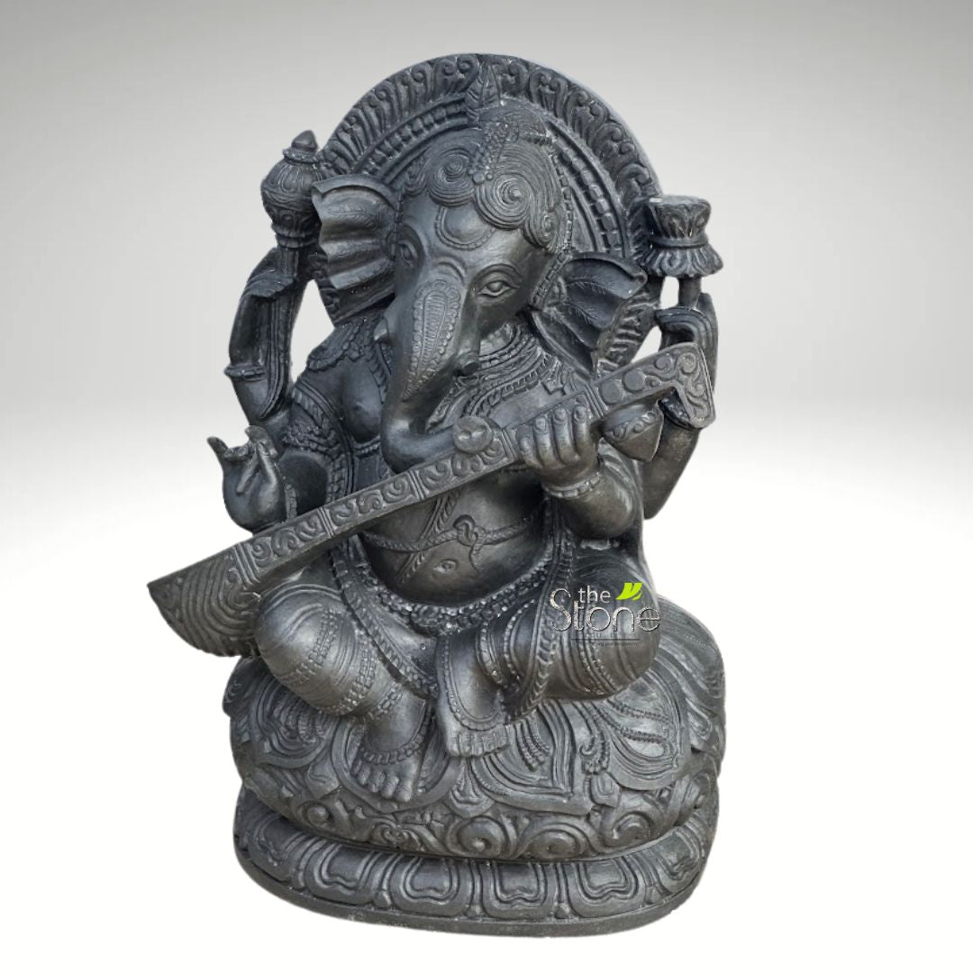 Veena Ganesha Statue 2ft