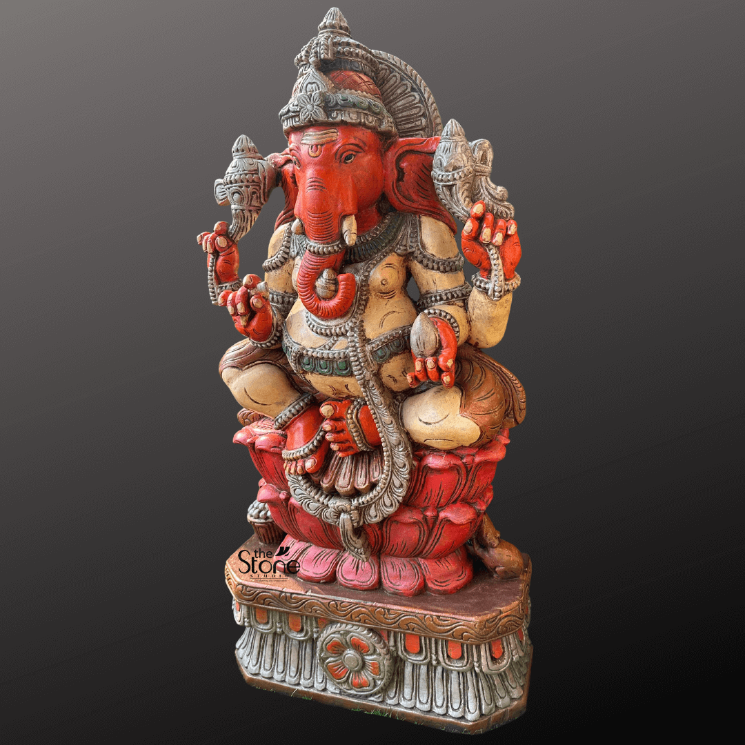 Lord Ganesha Seated in Lalitasana 36″