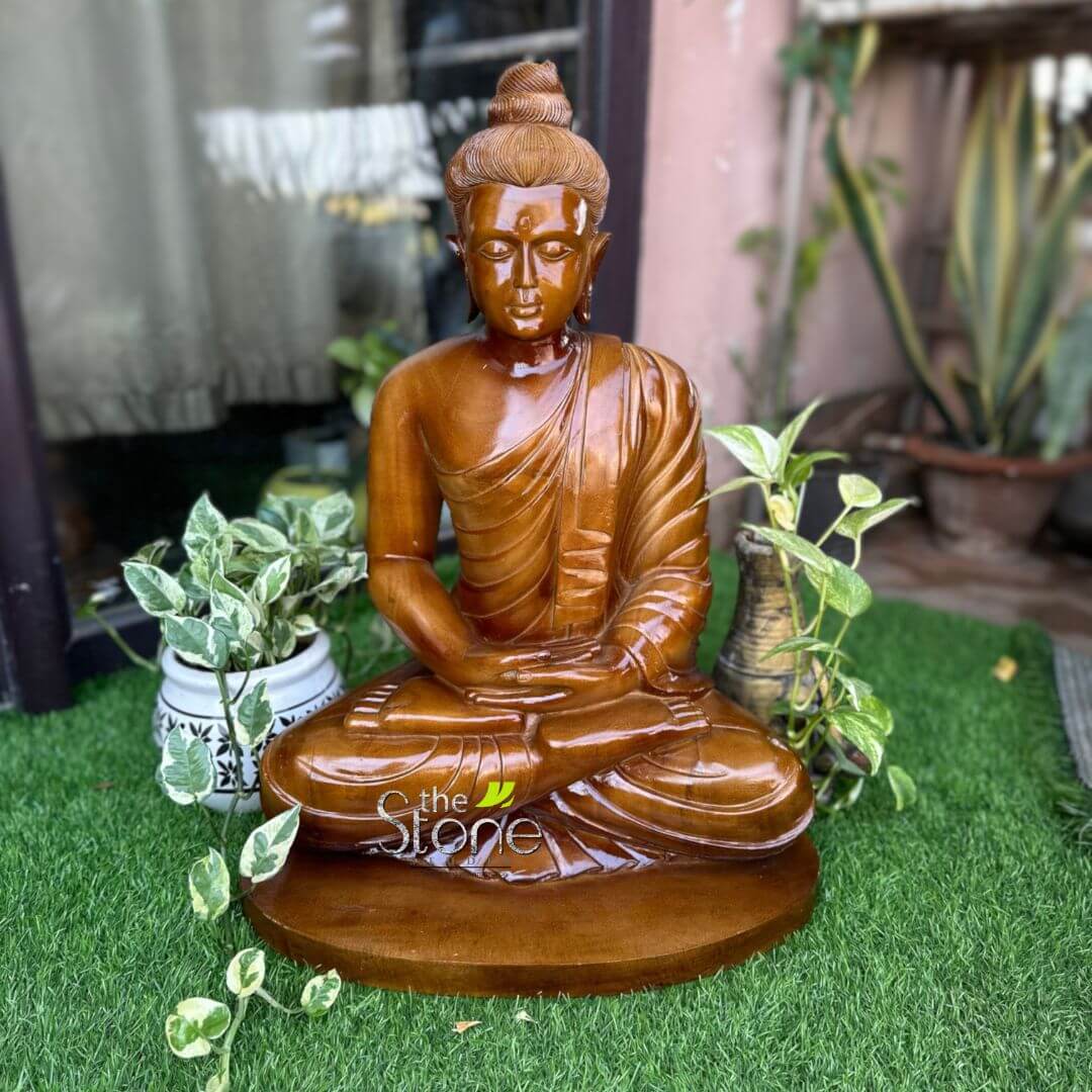Wooden Buddha Statue Online 2ft