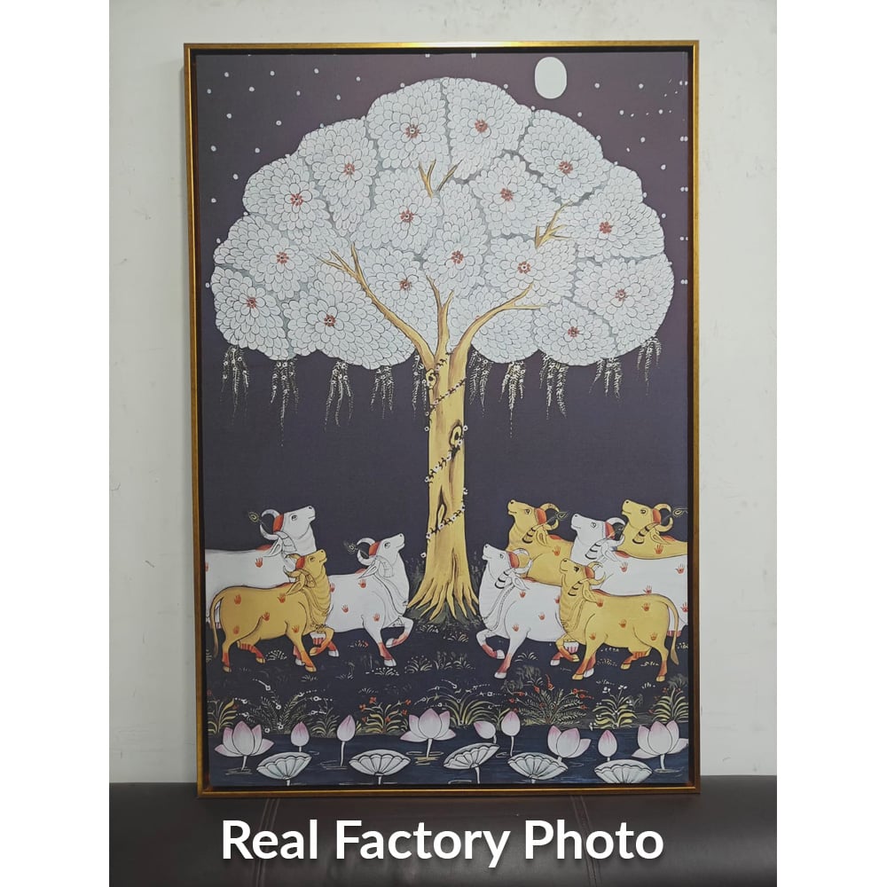 YF Majestic Tree with Cows Pichwai Painting