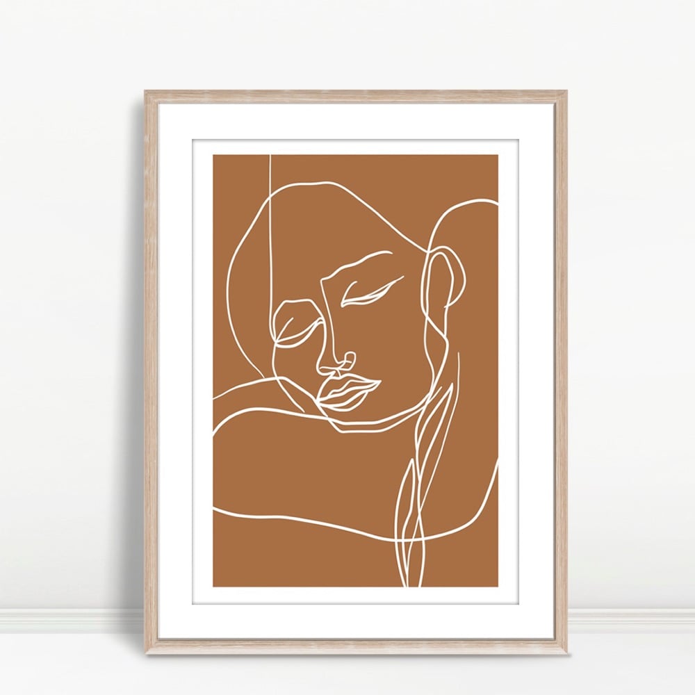 YF Abstract Woman with Closed Eyes