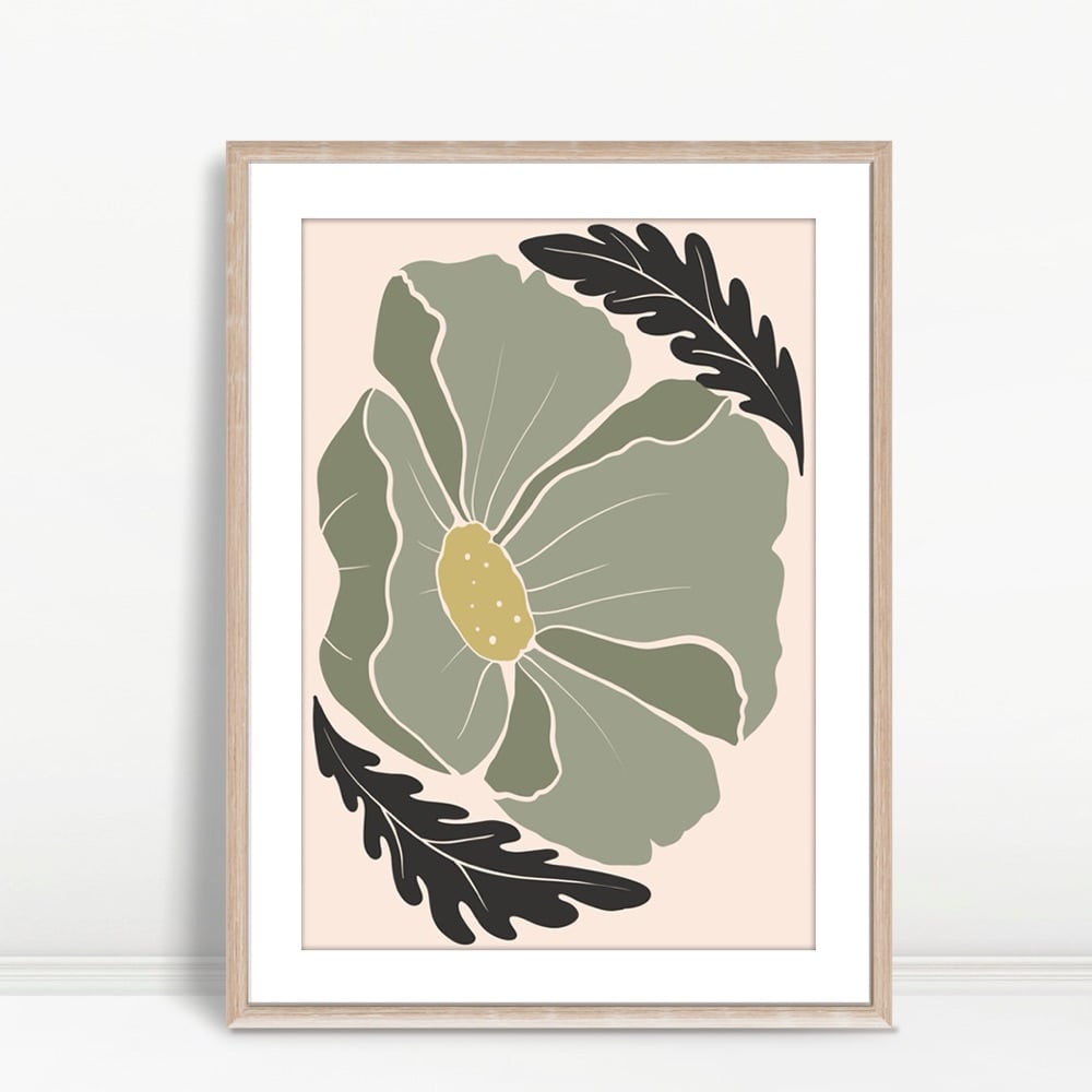 YF Single Olive Green Flower Bloom