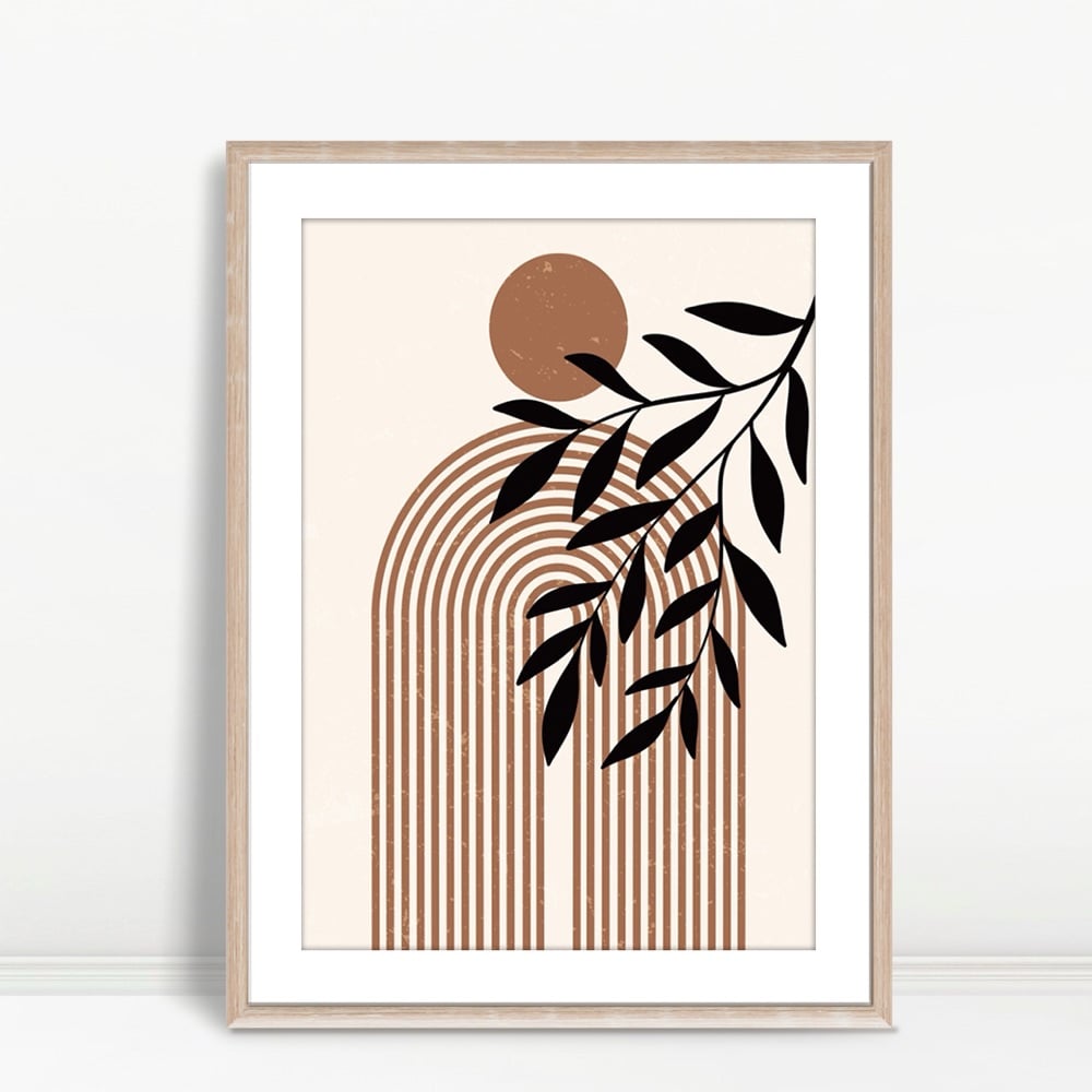 YF Modern Arched Rainbow with Leaf