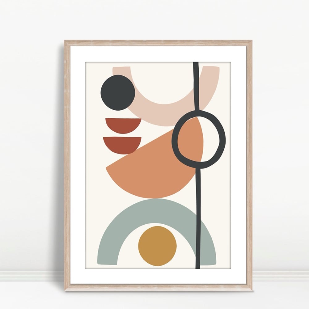 YF Muted Geometric Harmony Abstract
