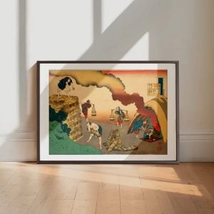 YF Workers Tending Fires At Sunrise