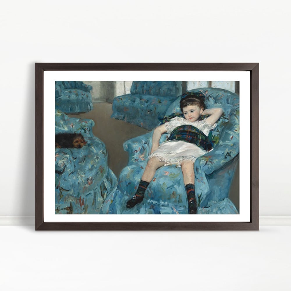 YF Little Girl in a Blue Armchair (1878)