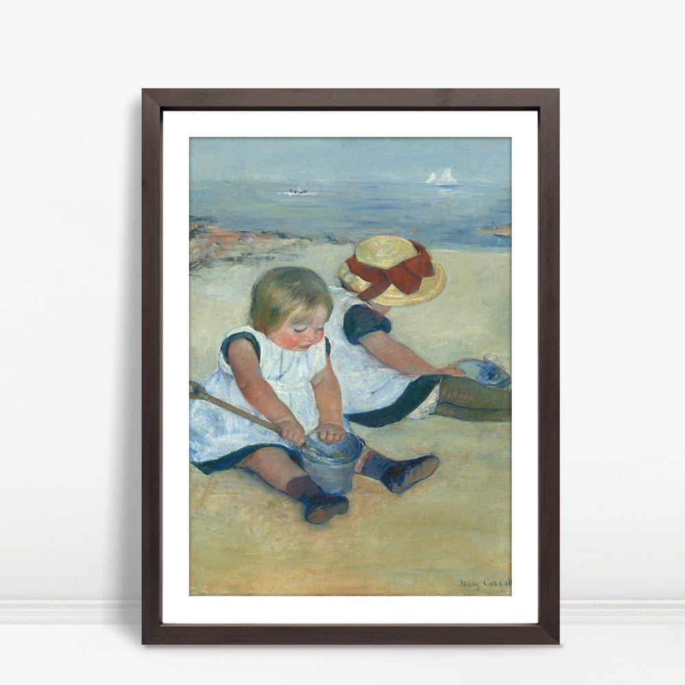 YF Children Playing On Sunlit Seashore