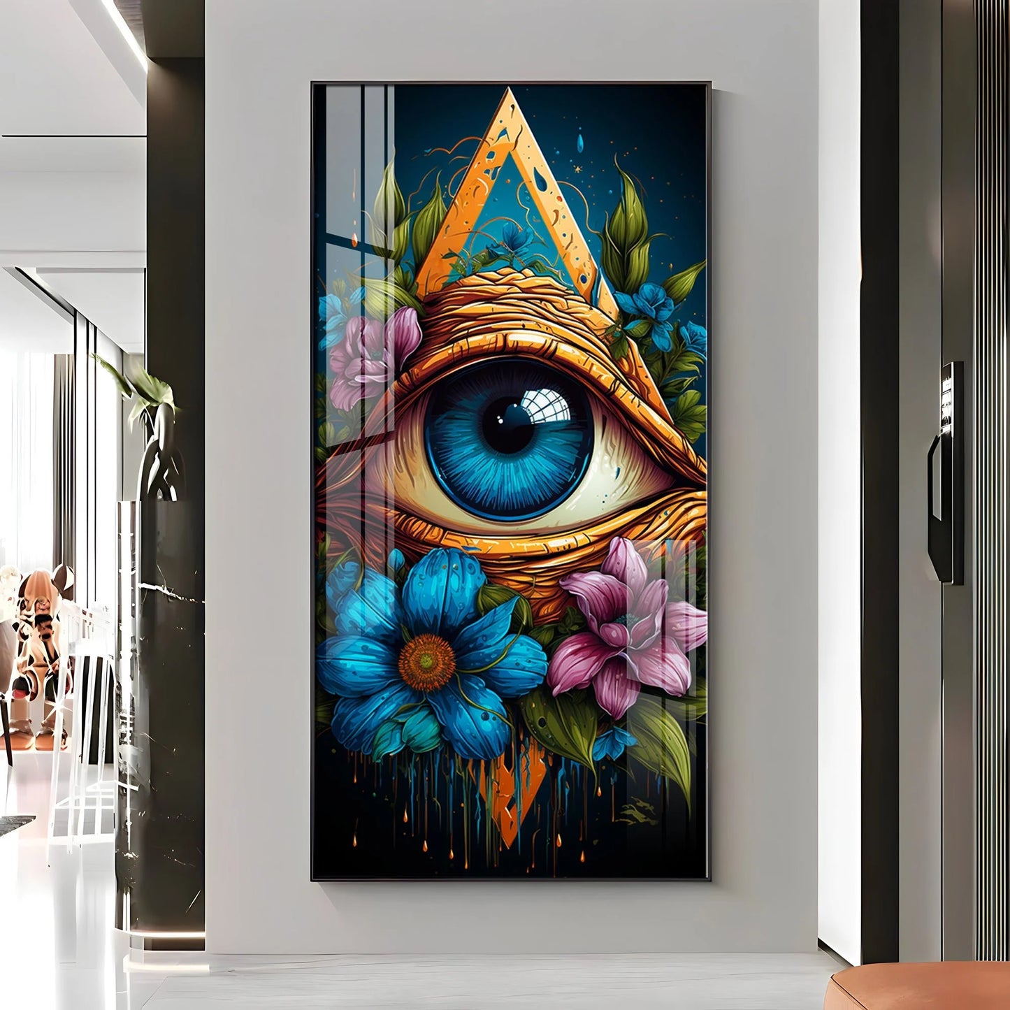 A Floral Vision Premium Acrylic Vertical Wall Art