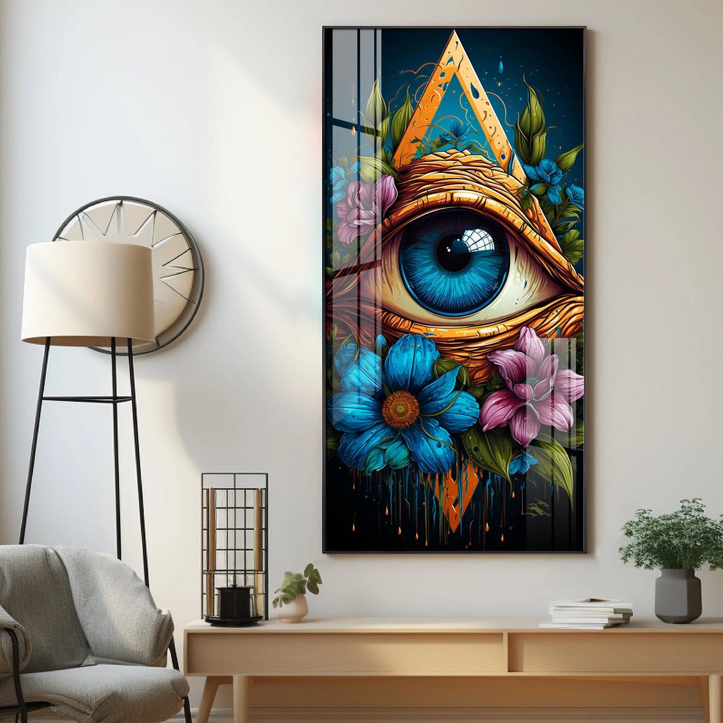 A Floral Vision Premium Acrylic Vertical Wall Art