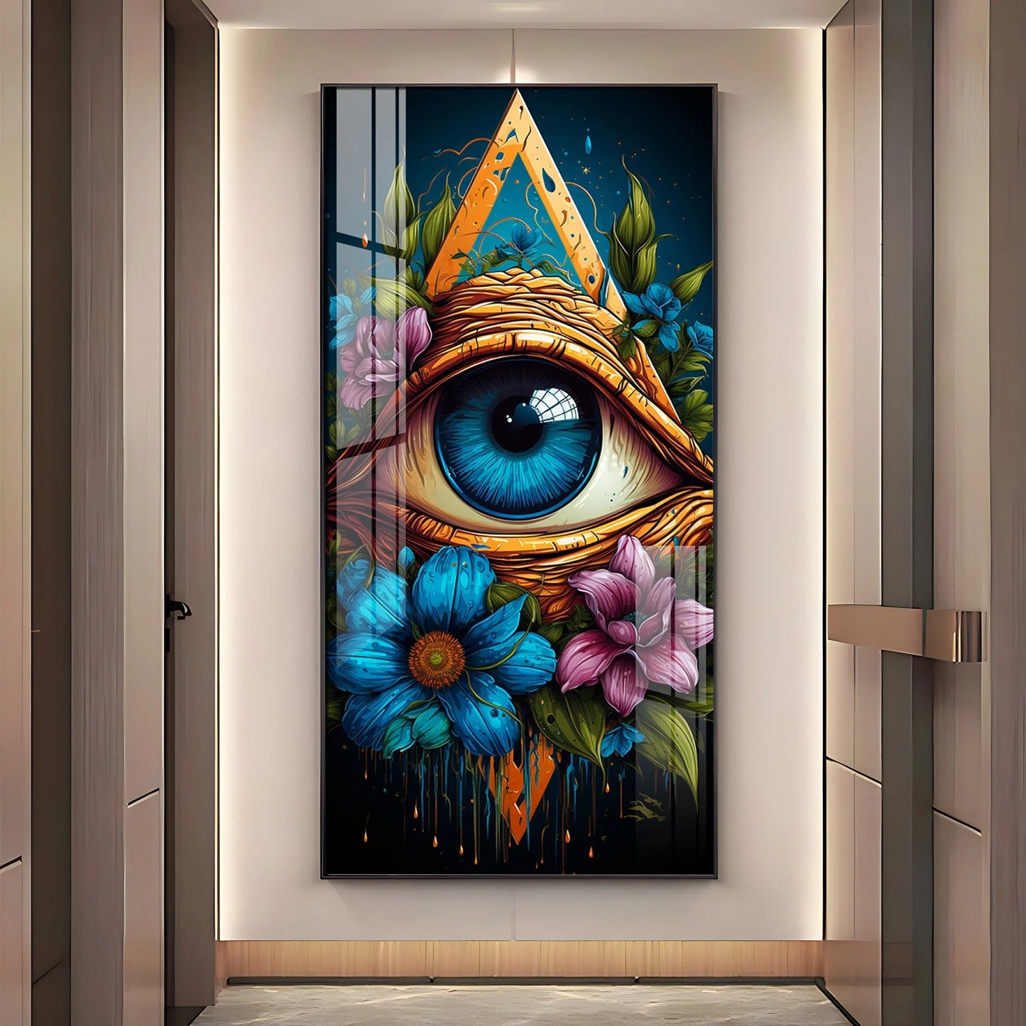 A Floral Vision Premium Acrylic Vertical Wall Art