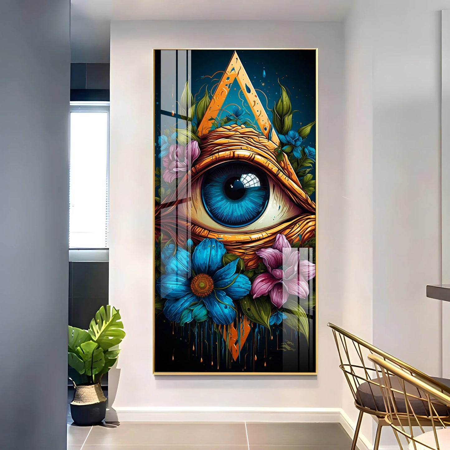 A Floral Vision Premium Acrylic Vertical Wall Art