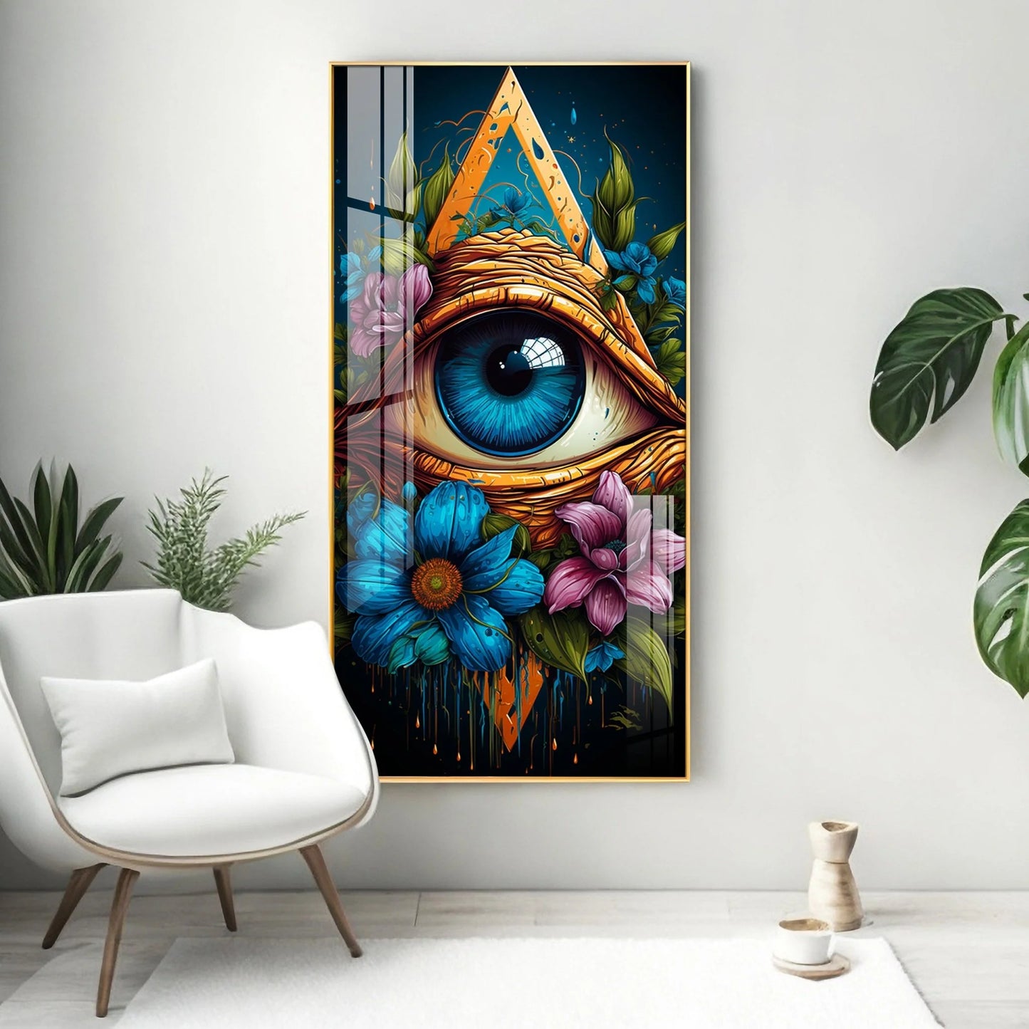A Floral Vision Premium Acrylic Vertical Wall Art