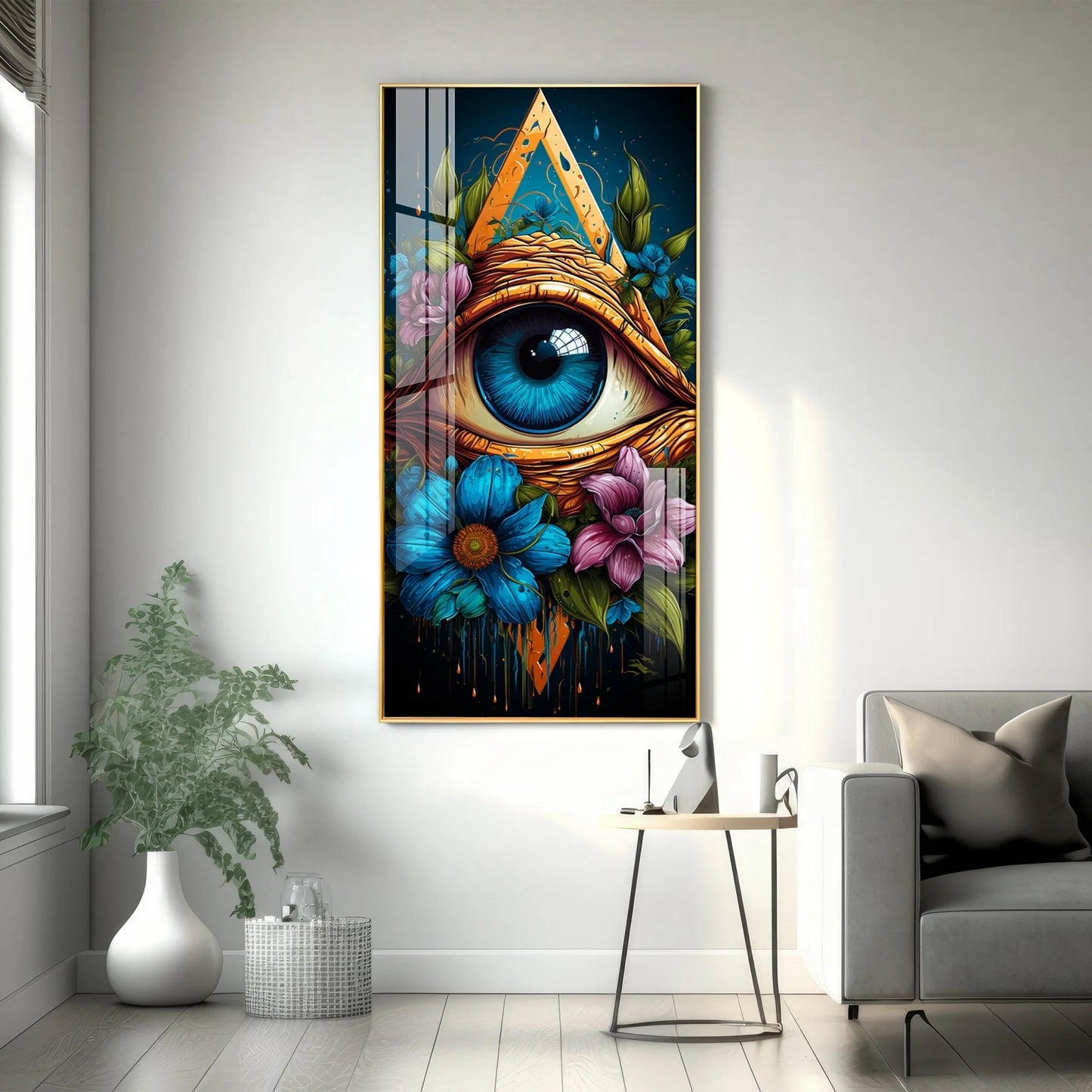 A Floral Vision Premium Acrylic Vertical Wall Art