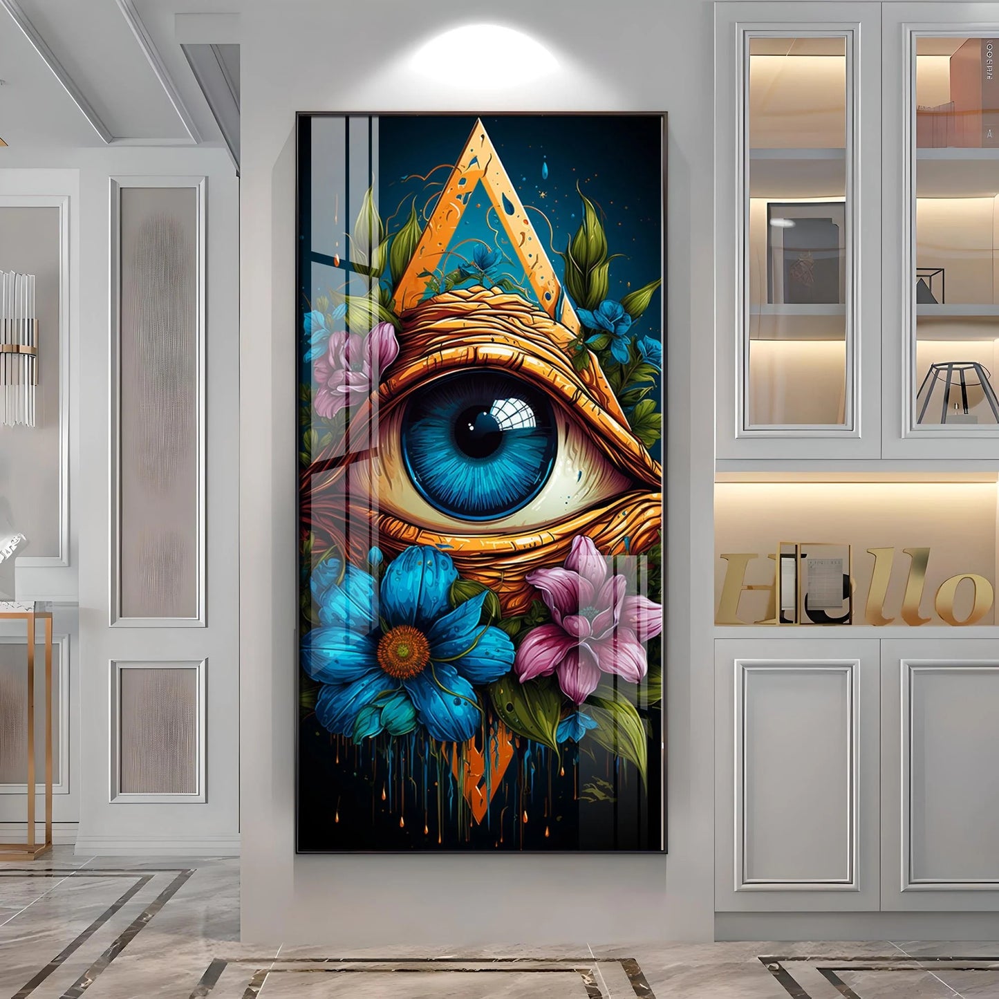 A Floral Vision Premium Acrylic Vertical Wall Art