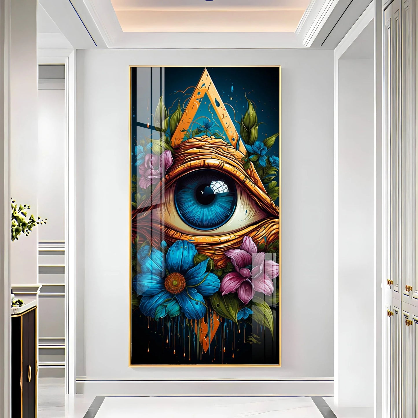 A Floral Vision Premium Acrylic Vertical Wall Art