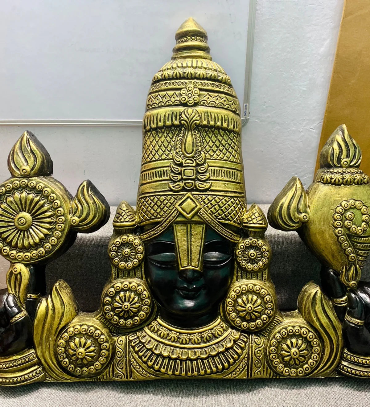 Large Size 4 Feet Balaji 3D Relief Mural Wall Hanging