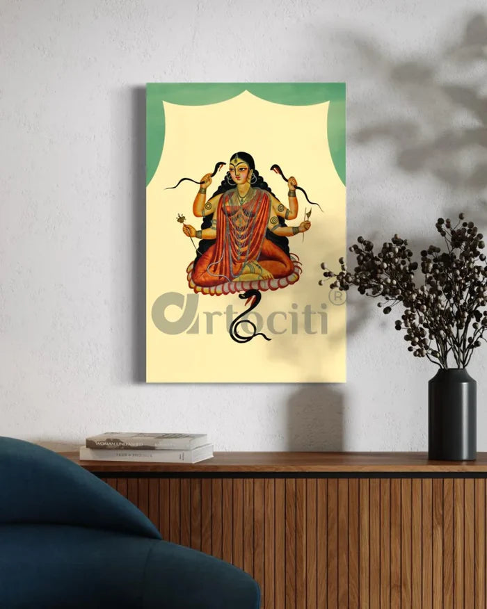 Bhagirathi Naga Devi Mansa Devi Kalighat Famous Canvas Giclee Print