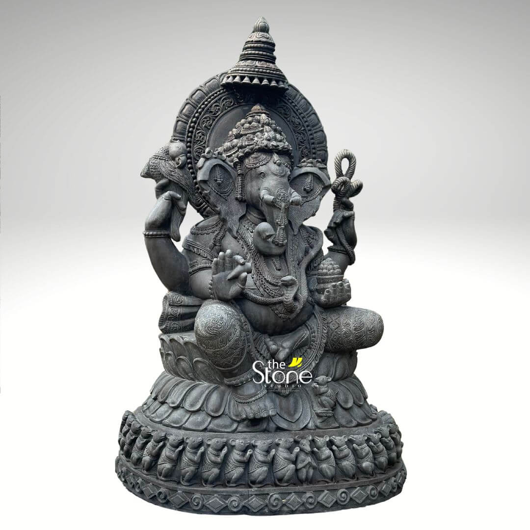 Large Stone Ganesh Garden Statue 6ft