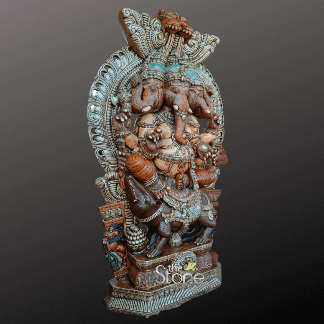 Wooden Vinayagar 6.5ft