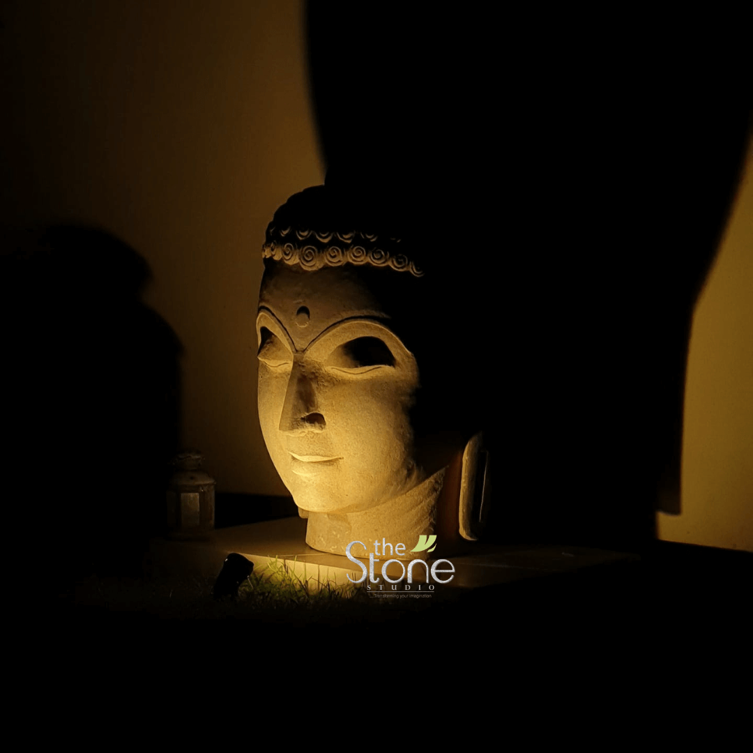 Buddha Head Statue 3′