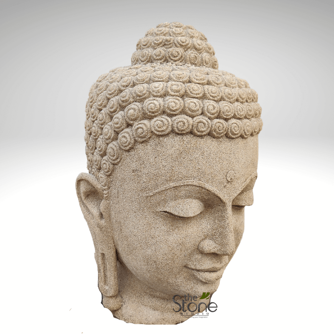Buddha Head Garden Statue 2ft