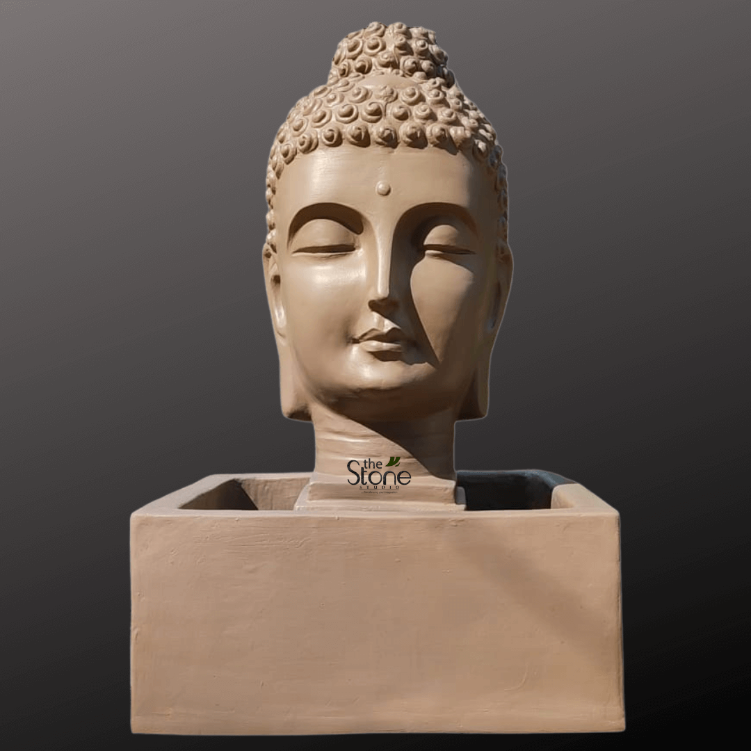 Buddha Head Water Fountain 2.5ft