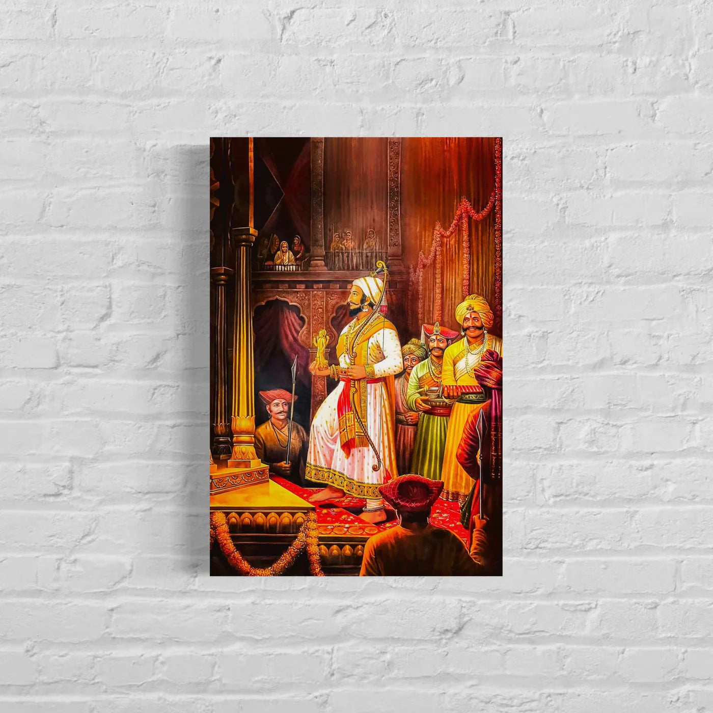 Rajyabhishek Of Chattrapati Shivaji Maharaj Canvas Giclee Print