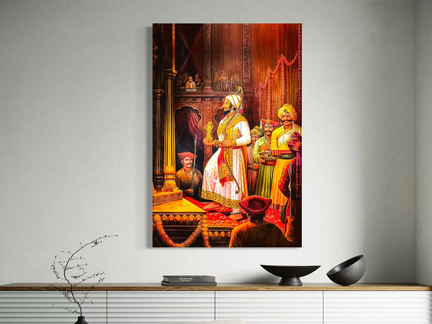 Rajyabhishek Of Chattrapati Shivaji Maharaj Canvas Giclee Print