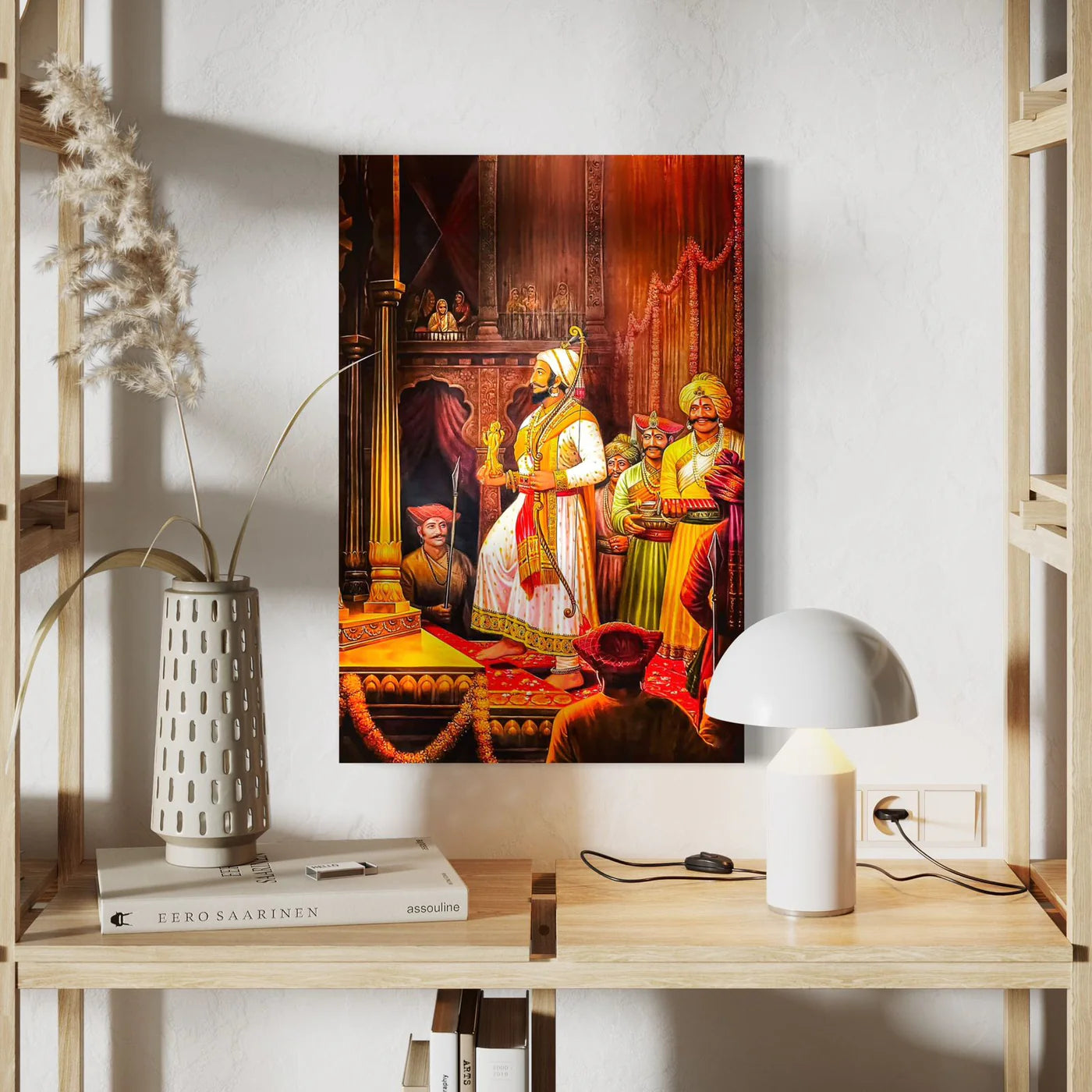 Rajyabhishek Of Chattrapati Shivaji Maharaj Canvas Giclee Print