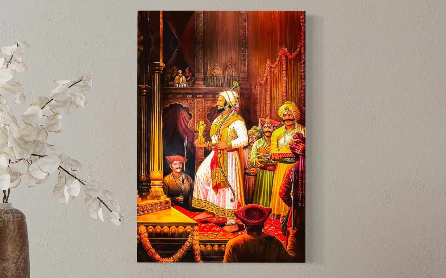 Rajyabhishek Of Chattrapati Shivaji Maharaj Canvas Giclee Print