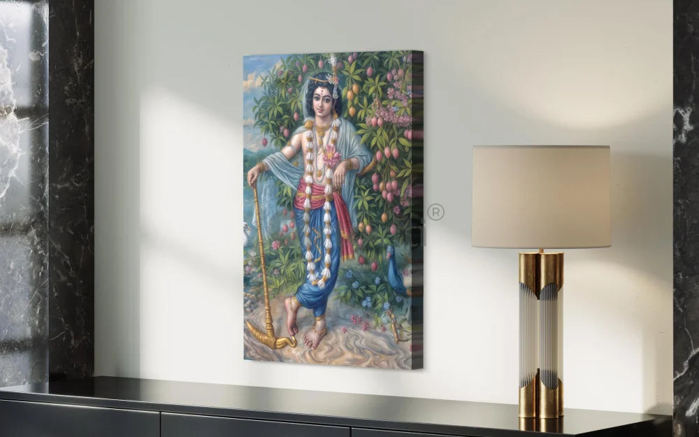 Divine Majesty Lord Balarama Indian Ethnic Canvas Giclee Print