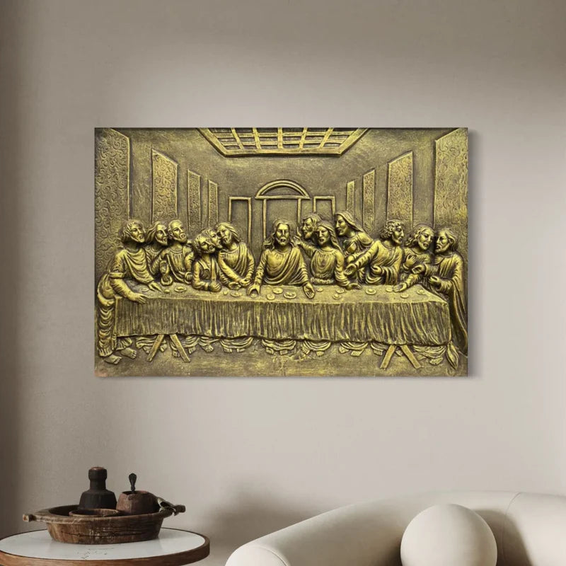 Last Supper 3D Relief Mural Wall Art Jesus Christ Painting