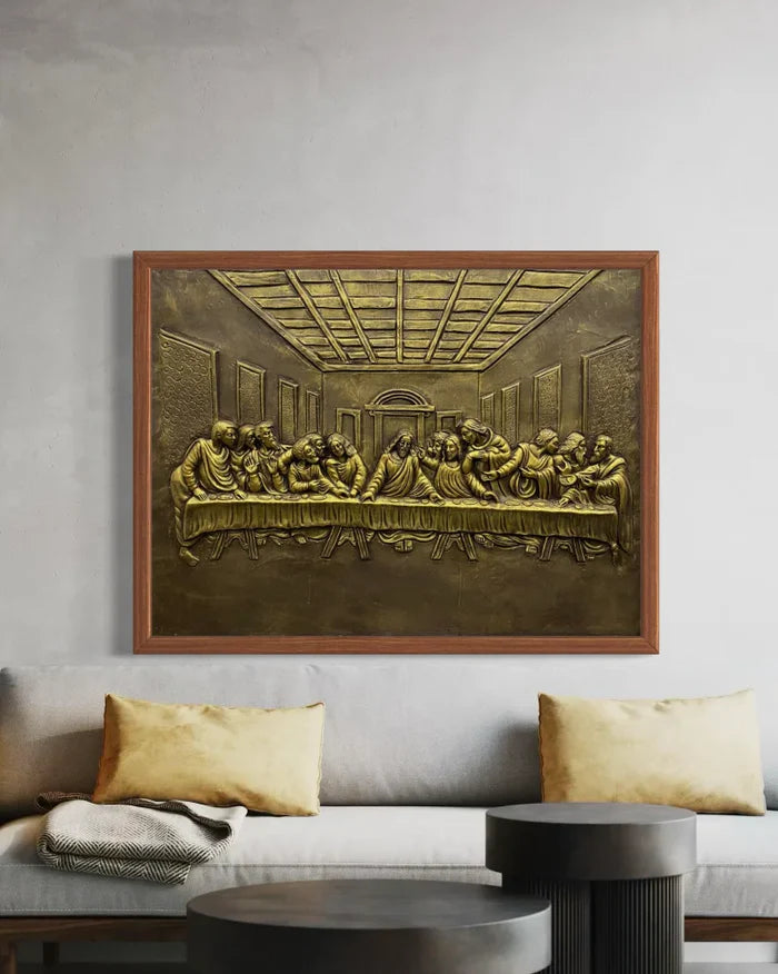 Last Supper 3D Relief Mural Wall Art Jesus Christ Painting