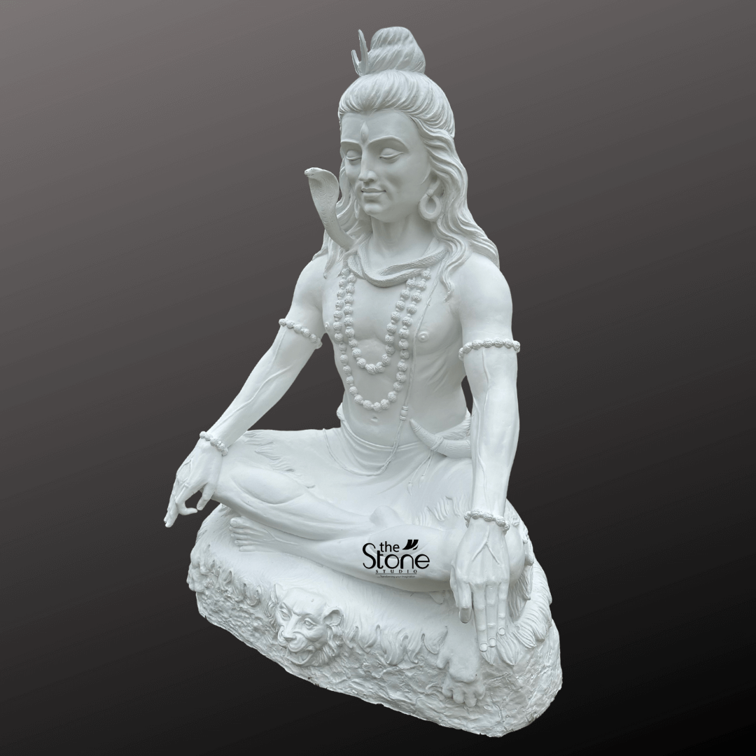 White Shiva Statue 6ft