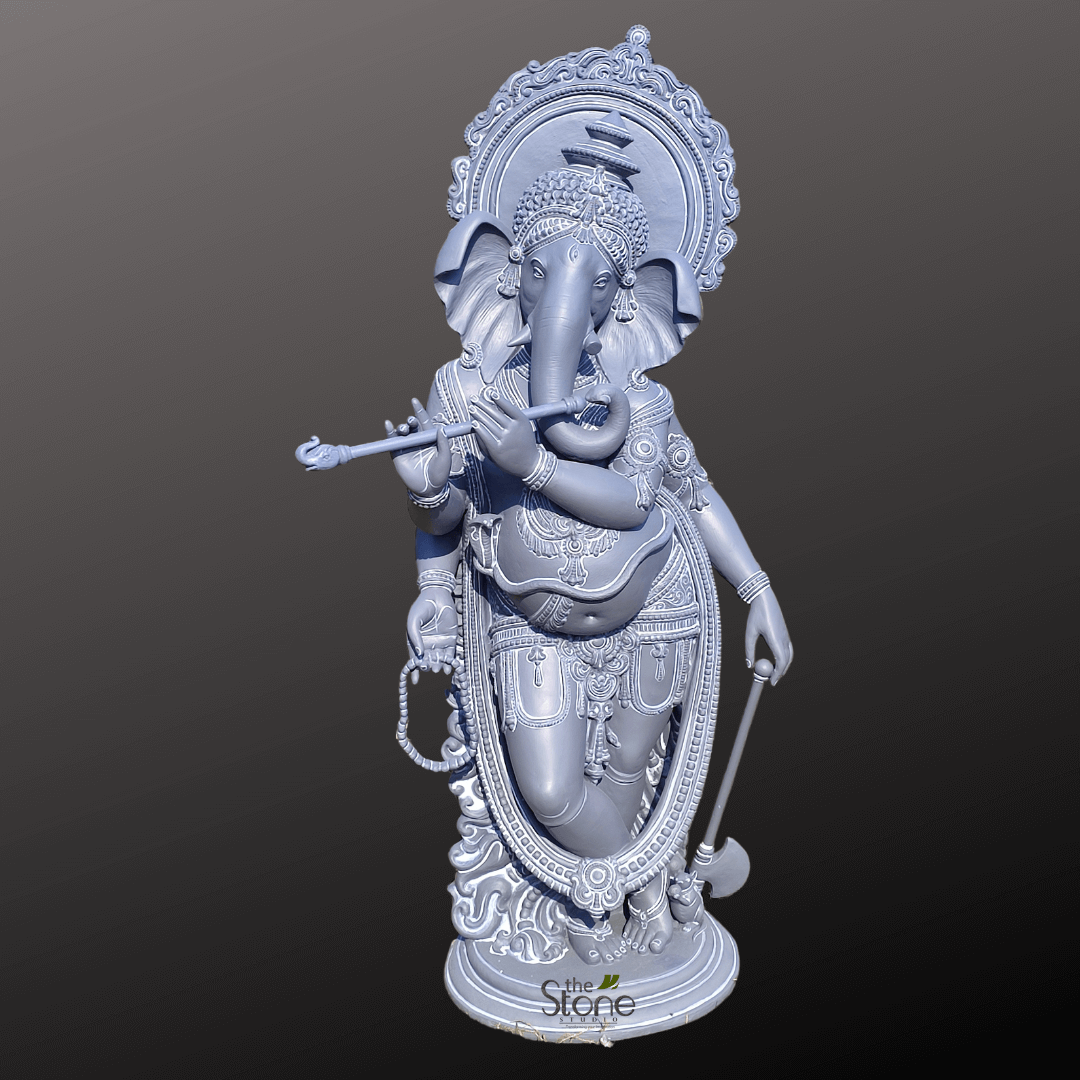 Flute Ganesha Statue 5ft
