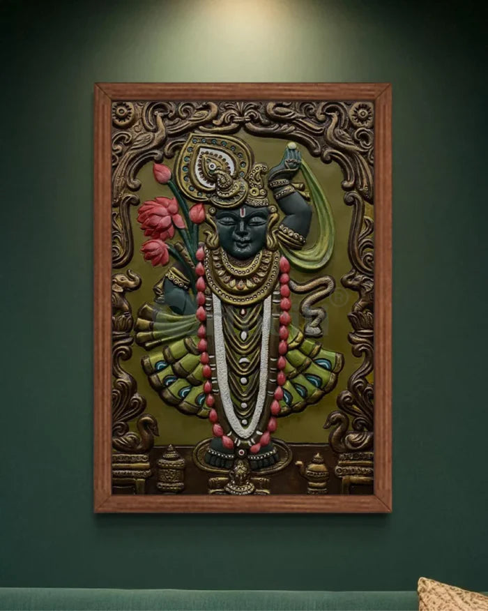 Shrinath Ji (Krishna) 3D WALL Art