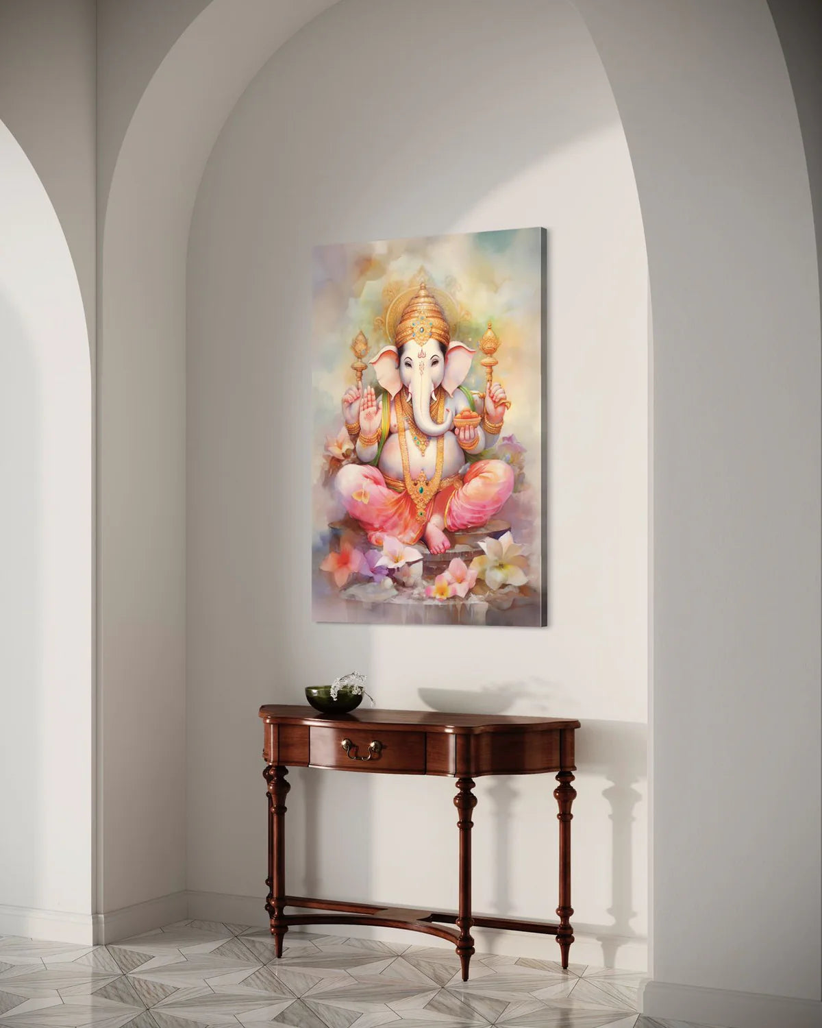 Divine Lord Ganesha Giclee Print Gallery Wrapped