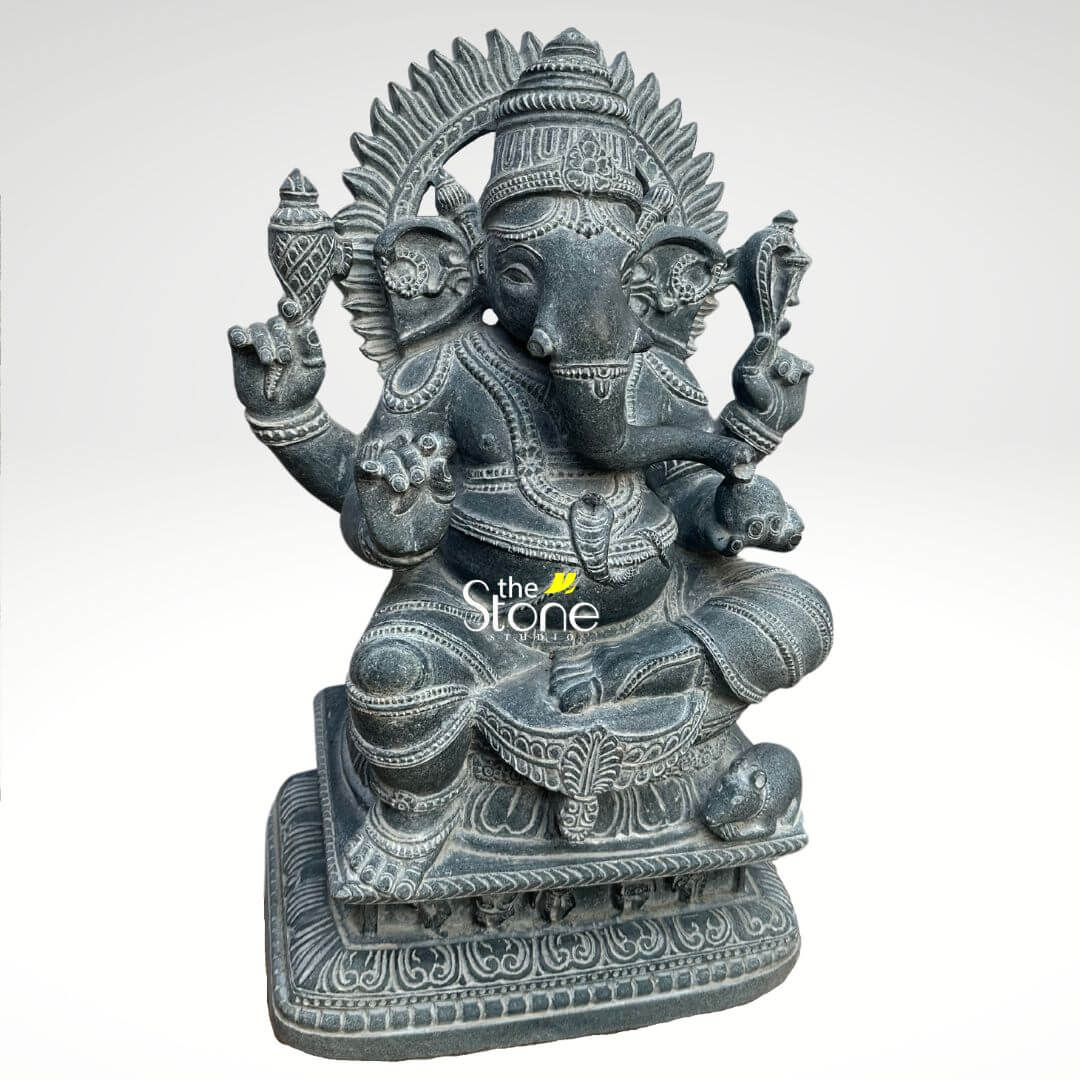 Ganapathi Stone Statue 2ft