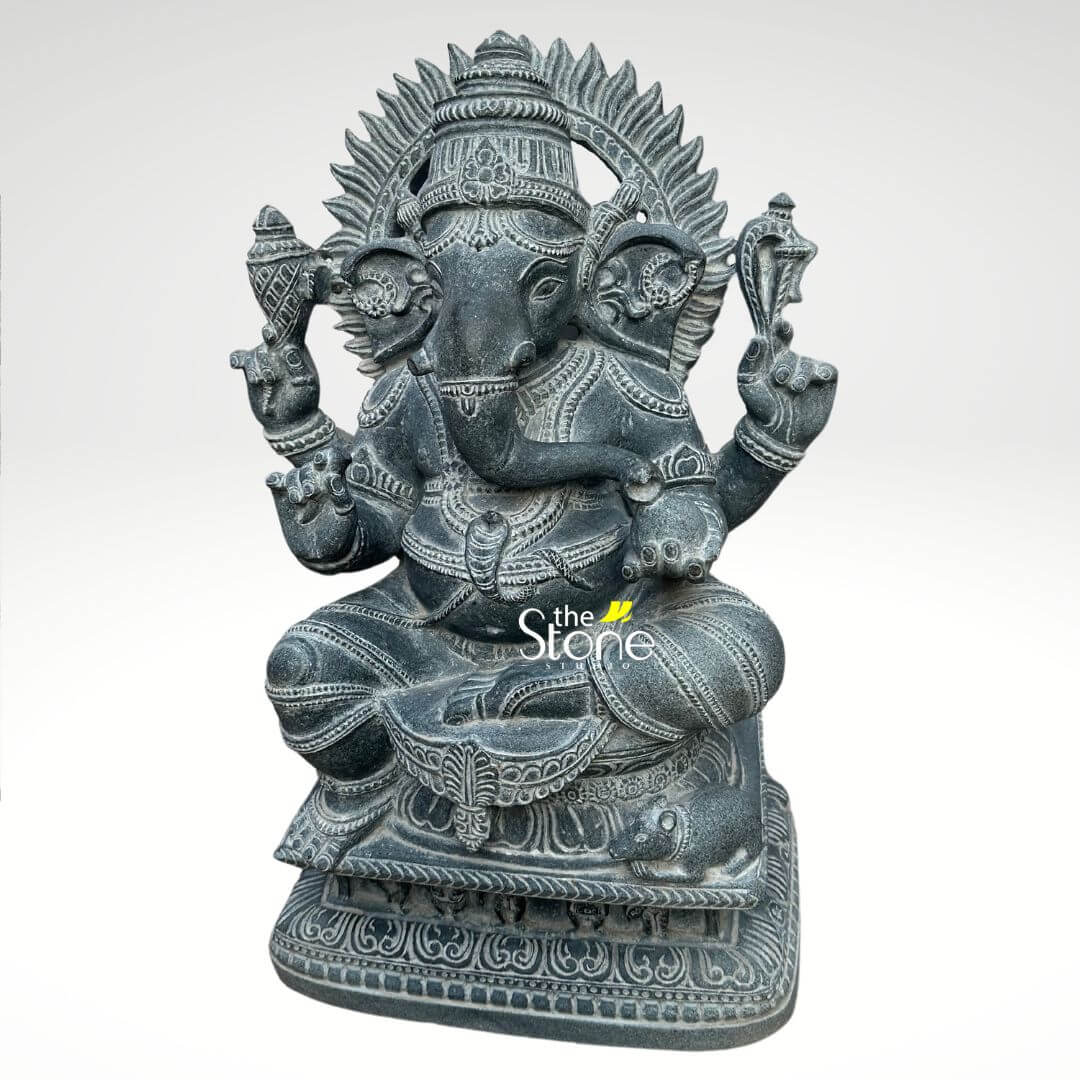Ganapathi Stone Statue 2ft